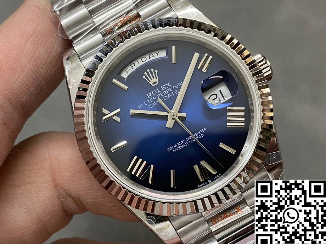 Dial Day 228239-0076 QF Steel Rolex Deep Factory Tungsten Blue v5 Date 0319